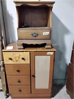 Child's dresser & a night stand. Dimensions of