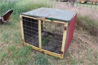 Metal livestock carrier box