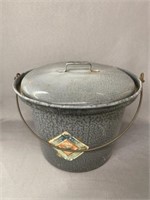 Gray Agate Covered Pail