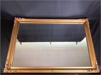 Mirror with Gold Gilt & Flowered Corners