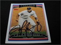 Alex Rodriguez Signed Trading Card GAA COA