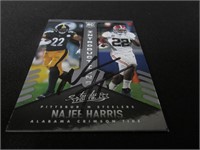 Najee Harris Signed Trading Card RC GAA COA