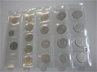 One Sheet of Netherlands Coins (19 Coins)