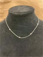 Silver necklace with Stars 925