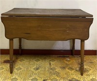 Antique Wooden Drop Leaf Table