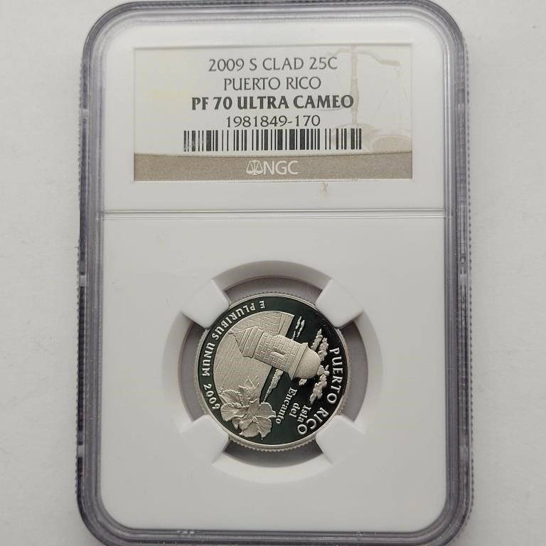 NGC 2009 S PF 70 ULTRA CAMEO WASHINGTON QUARTER