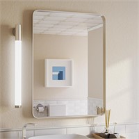 Silver Mirror for Wall, 22 x 30 Inch Rectangle