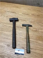 handheld sledgehammer and antique tack hammer