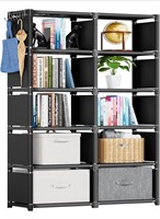($59) Mavivegue Book Shelf, 10 Cube Storage