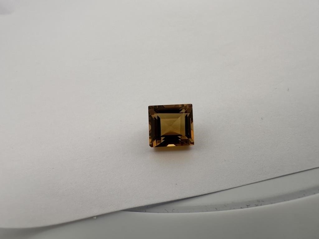 5.9cts High Quality Emerald Cut Natural Citrine