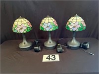 [MB] Trio of Stained Glass Lamps