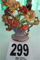 Vintage Cast Iron 'Basket of Flowers' Door