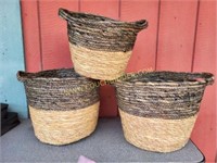 Natural Rush Nesting Baskets