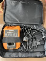 RIDGID Portable 12V Battery Charger & Case