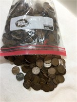 Lot of 5 Pounds of Wheat Pennies