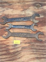 3 antique ford wrenches