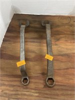 2 antique ford wrenches