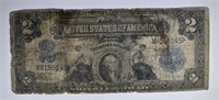 1899 $2.00 SILVER CERT, AG