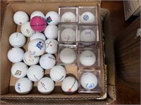 (2 BOXES) ASSORTED GOLF BALLS - SOME COLLECTOR
