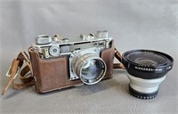 Vintage Japanese Camera w/Wide Angle Lens -as is
