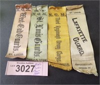 1885 and other Military Soldiers Reunion Ribbons