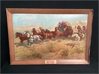 Budweiser Stagecoach Advertising Sign