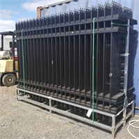 (30) 10' x 7' Galvanized Fence Panels & Posts