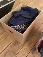 box of mens sizes xl mostly flannel jackets