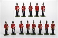 THIRTEEN BRITAIN LEAD SOLDIERS