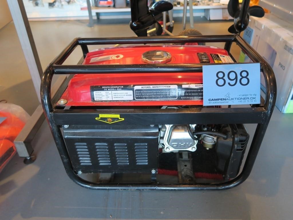 Generator OHV 6000 2.3 kw Benzin Campen A/S