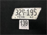 1942 Tennessee PLATE