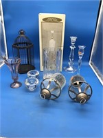 Glass Vases & Various Styles of Candle Holders