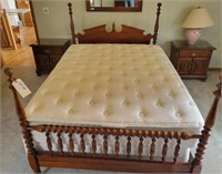 Full Size Jenny Lind Style Wood Bed