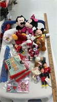 Mickey and mini mouse toys and airplane
