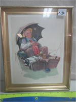 NEAT NORMAN ROCKWELL FRAMED PRINT