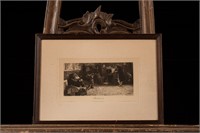 1901 Beethoven's Sonata Etching by Leo Arndt