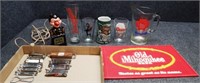 Beer Pitcher, Openers, Mat, Hamm's Stein & More