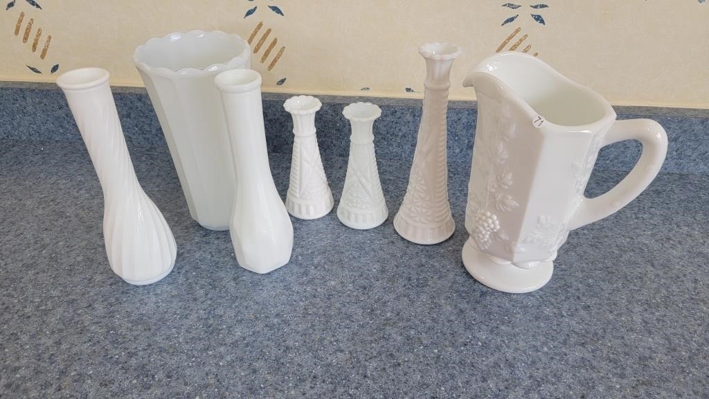 Milk glass collection