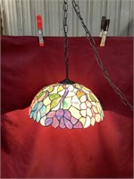 Pretty Tiffany Style Stained Glass Light Fixture