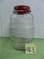 Glass Peanut Jar
