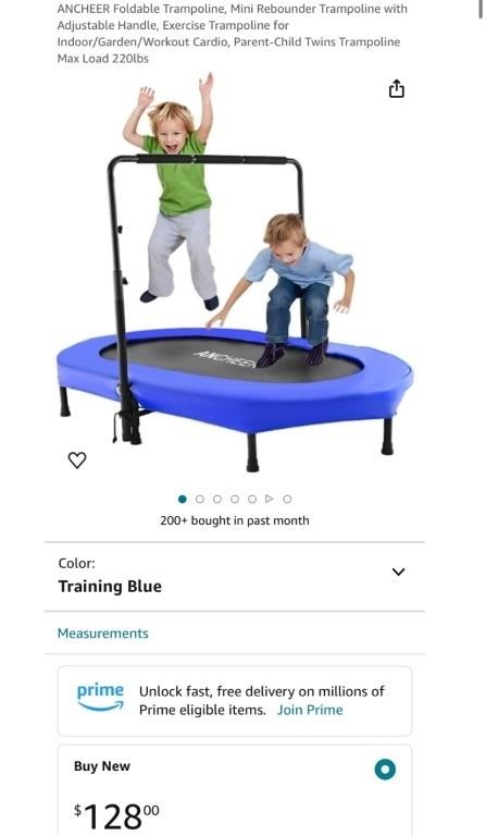 MINI TRAMPOLINE WITH HANDLE (NEW)