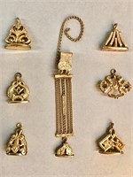 7 Victorian chatelaine fob