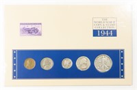 WWII 1944 COIN AND STAMP SET