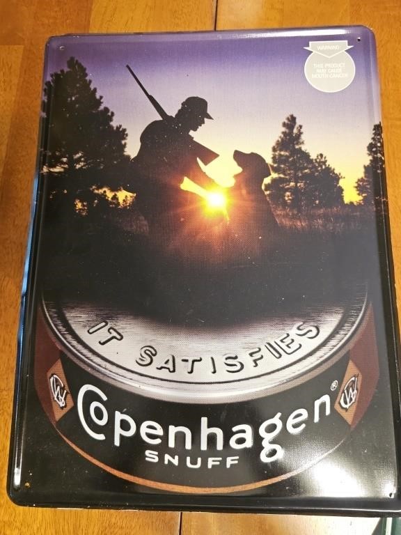 Copenhagen SNUFF CHEWING TOBACCO METAL SIGN