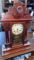 Wooden Mantle clock. 24 inch tall