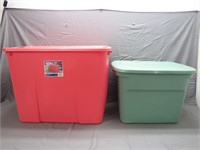 Lot of 2 Sterilite Storage Totes with Lids