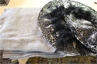 Collection of Ladies Hat & Shawl