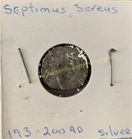 Septimus Seveus 193-200 AF silver coin, pièce de
