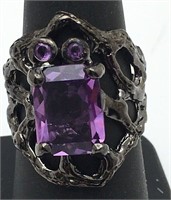 Sterling Silver Amethyst Ring