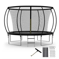 YSSOA 12FT Trampoline Secure Fun for Kids and